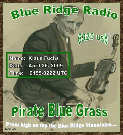Blue RIDGE Radio QSL # 3