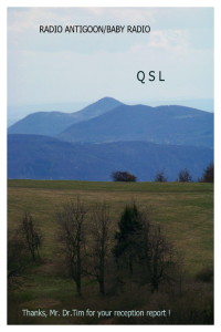 QSL Karte Antigoon - Baby Radio