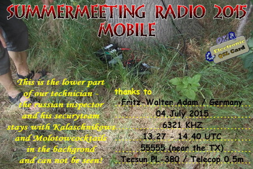 Summermeeting 2015 - QSL-mobile